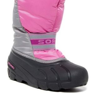 NEW Sorel Cub Boots Pink Gray Big Girls sz 4